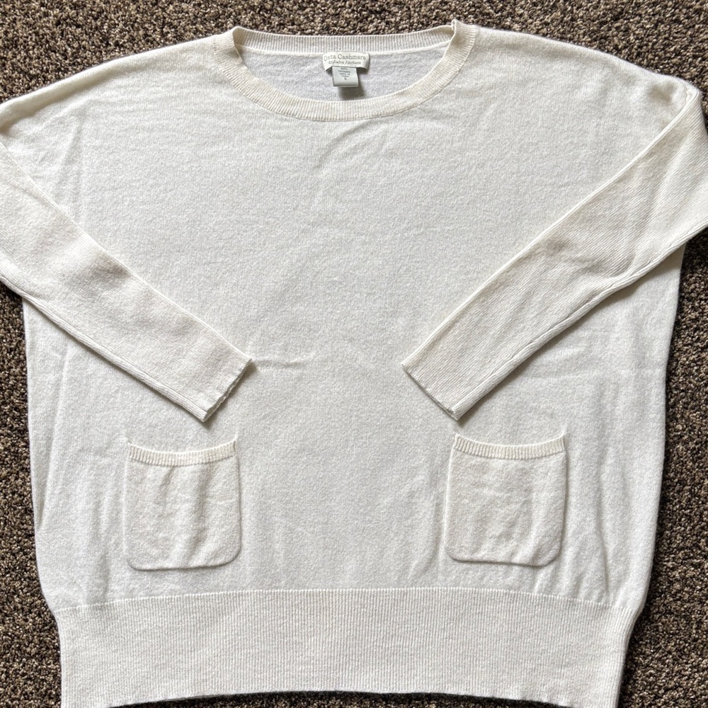 Oats Cashmere Cream Sweater